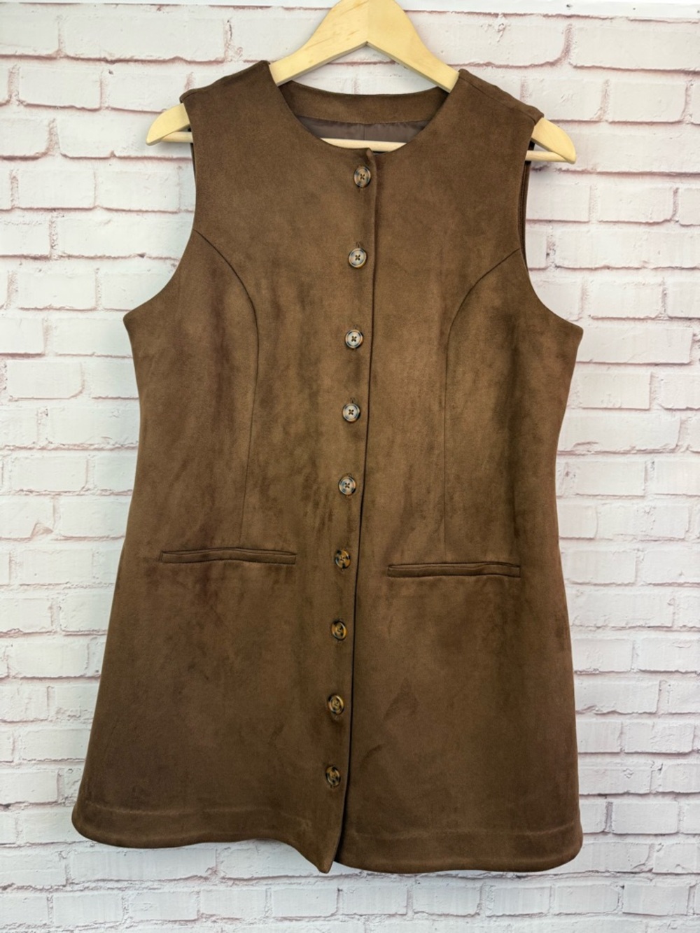 wild fable Brown Faux Suede Vest